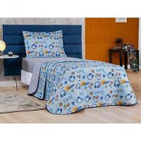 Enxoval Kit Colcha + Jogo De Cama Lençol Bouti Solteiro Infantil Kids 4 Peças 100% Poliéster - Game - 2