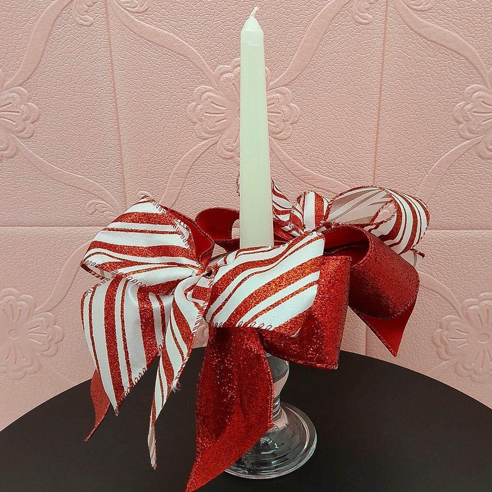 Castiçal Porta Vela Aparador Arranjo Centro Mesa Natal 30cm B - 2