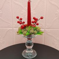 Castiçal Porta Vela Aparador Arranjo Centro Mesa Natal 30cm B - 6