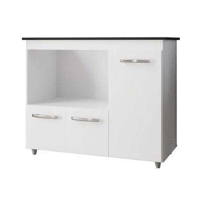 Balcão Para Cooktop Bocas 3 Portas Armário De Cozinha Ana - Ssx Multicoisas Branco