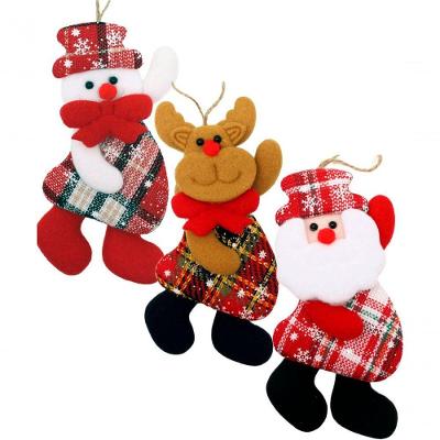 Kit 18 Pendente Natalino Boneco De Neve Papai Noel Rena 18cm