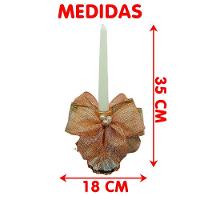 Castiçal Porta Vela Aparador Arranjo Centro Mesa Natal 35cm B - 7