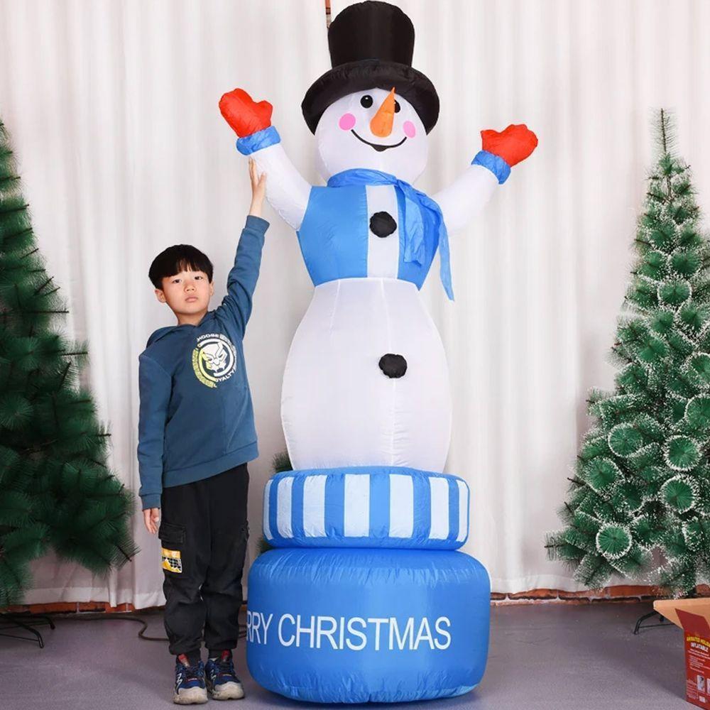 Boneco De Neve Inflavel Giratorio 1,80 M Para Decoracao De Natal (q2-26) - 3