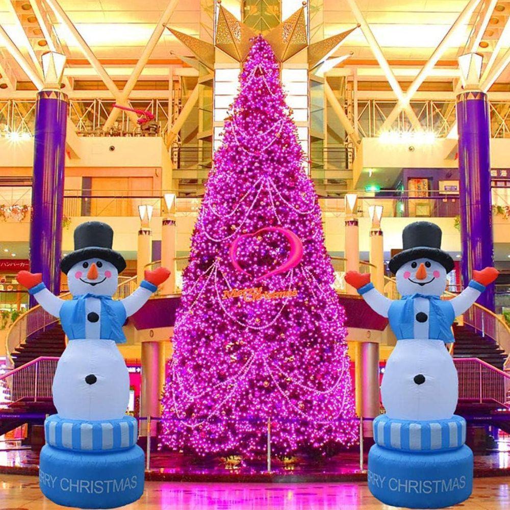 Boneco De Neve Inflavel Giratorio 1,80 M Para Decoracao De Natal (q2-26) - 5