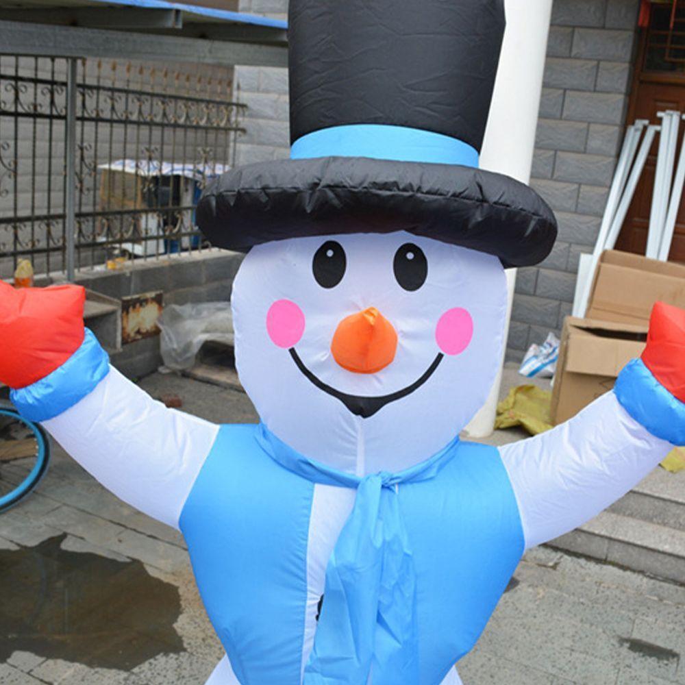 Boneco De Neve Inflavel Giratorio 1,80 M Para Decoracao De Natal (q2-26) - 6