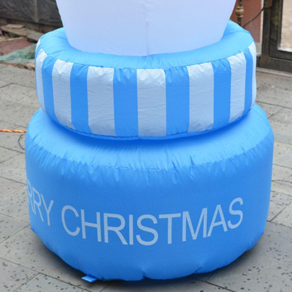 Boneco De Neve Inflavel Giratorio 1,80 M Para Decoracao De Natal (q2-26) - 7