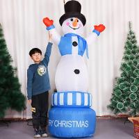 Boneco De Neve Inflavel Giratorio 1,80 M Para Decoracao De Natal (q2-26) - 3