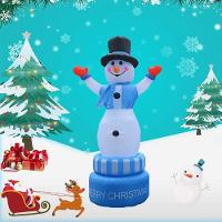 Boneco De Neve Inflavel Giratorio 1,80 M Para Decoracao De Natal (q2-26)