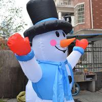 Boneco De Neve Inflavel Giratorio 1,80 M Para Decoracao De Natal (q2-26) - 8