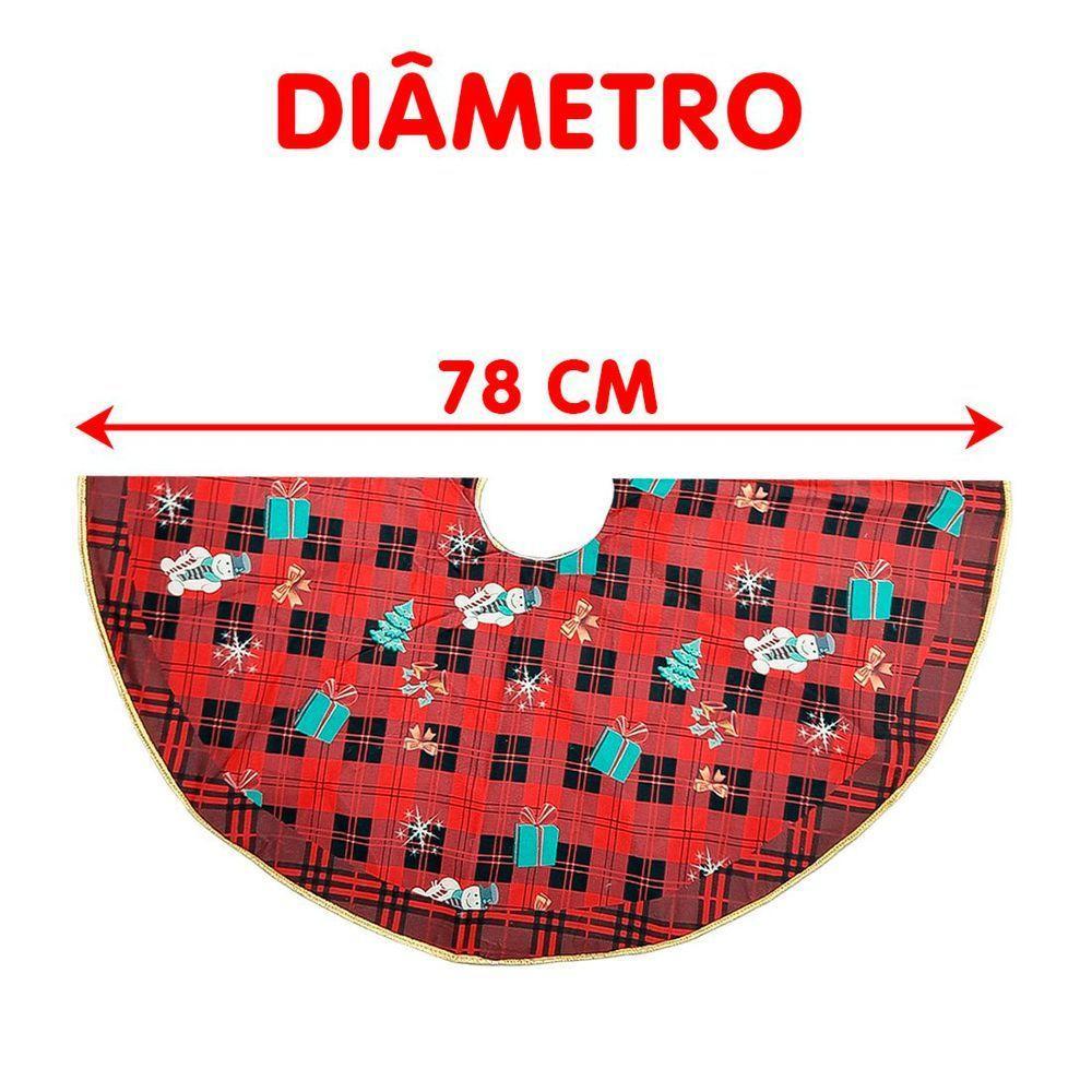 Saia Decoração Tapete Natal Para Base árvore De Natal 78cm A - 4