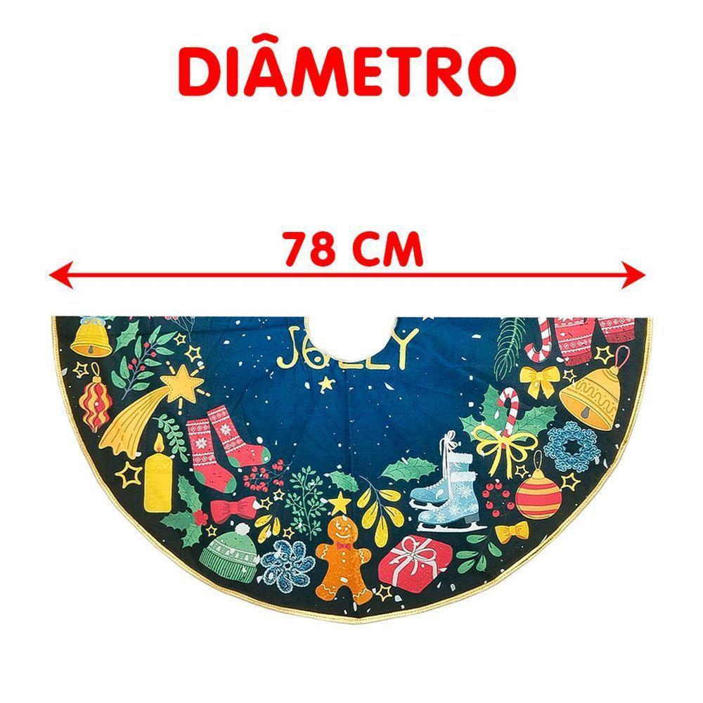 Saia Decoração Tapete Natal Para Base árvore De Natal 78cm A - 7