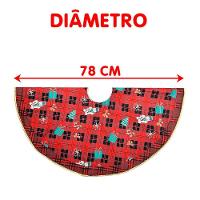 Saia Decoração Tapete Natal Para Base árvore De Natal 78cm A