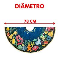 Saia Decoração Tapete Natal Para Base árvore De Natal 78cm A - 7