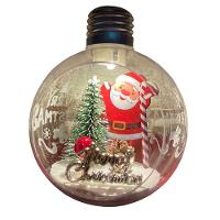 Bola Enfeite Arvore De Natal Natalino Led Papai Noel Globo Iluminado Fim De Ano Festa Evento Celebraçao Comemoraçao - 3