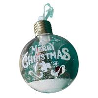 Bola Enfeite Arvore De Natal Natalino Led Papai Noel Globo Iluminado Fim De Ano Festa Evento Celebraçao Comemoraçao