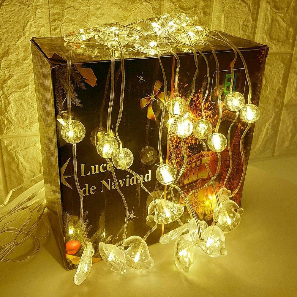 Pisca Cortina Toucas De Natal 80 Lâmpadas Leds 110-220v 3x1m Amarelo - 3