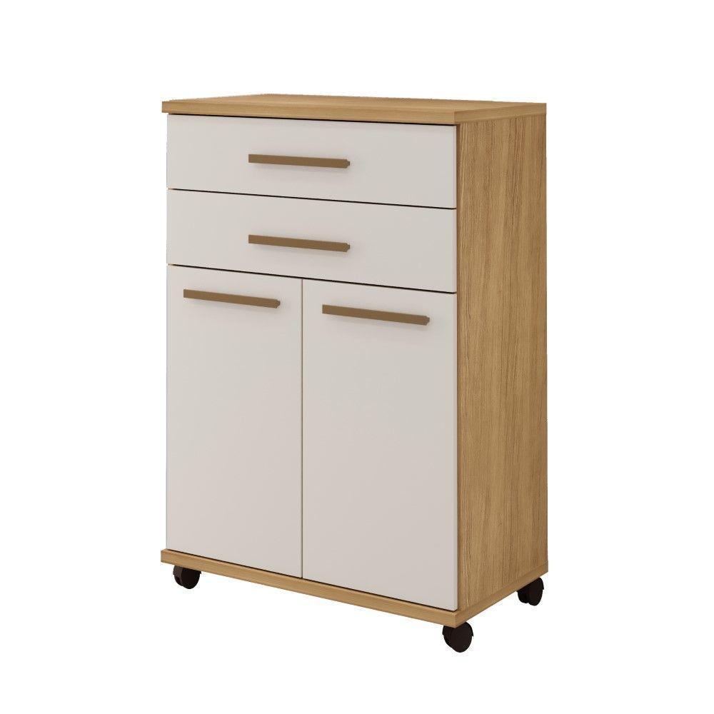 Balcão Mônaco 2 Gavetas 2 Portas Arte Móveis Cinamomo-off - 1