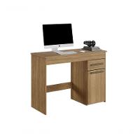 Escrivaninha Atenas 1 Porta E 1 Gaveta Arte Móveis Branco Cinamomo - 1