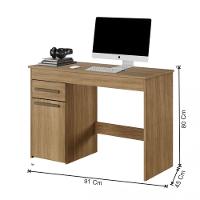 Escrivaninha Atenas 1 Porta E 1 Gaveta Arte Móveis Branco Cinamomo - 3