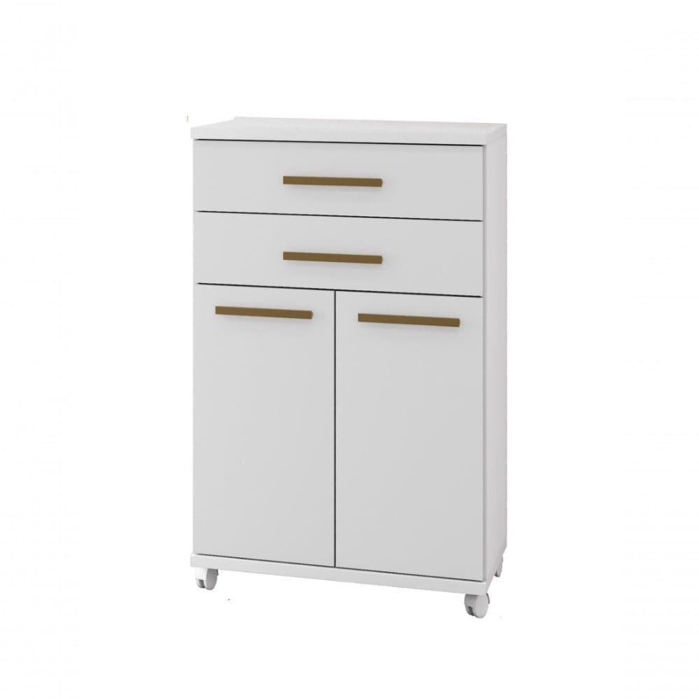 Balcão Mônaco Arte Móveis 2 Portas 2 Gaveta Flex Branco - 1