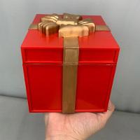 Caixa De Presente Natalino Natal Papai Noel Abre Fecha Led Musica Som Enfeite Fim De Ano Festa Comemoraçao Decoraçao - 5