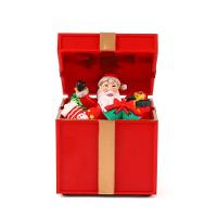 Caixa De Presente Natalino Natal Papai Noel Abre Fecha Led Musica Som Enfeite Fim De Ano Festa Comemoraçao Decoraçao - 7