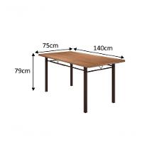 Conjunto Mônaco 06 Cadeiras Com Base Piauí Bm Tubulares Bp Noce Oro/courino 120 - 3