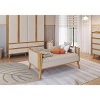 Berço Evolutivo Theo 4 Em 1 - Móveis Peroba Amendoa/off White - 6