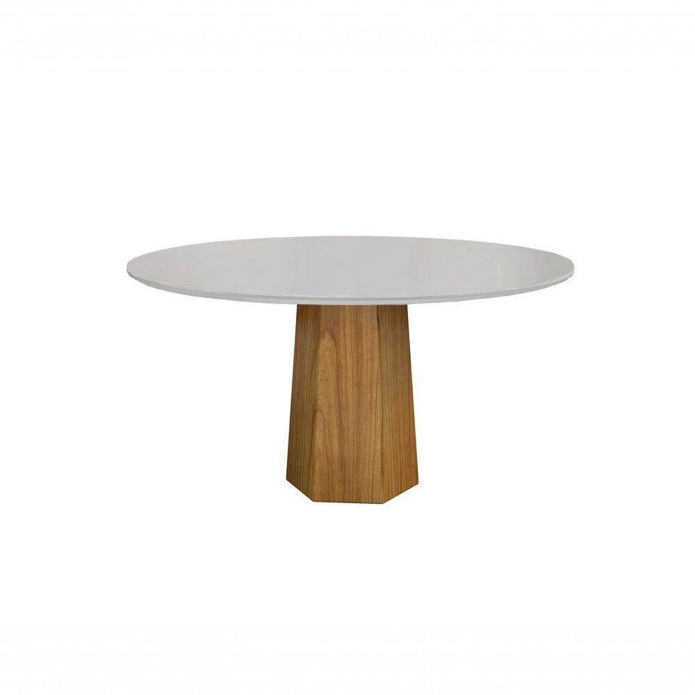 Conjunto De Jantar Siena Com 6 Cadeiras Base Roraima Bm Tubulares Off White/courissimo 133 - 4