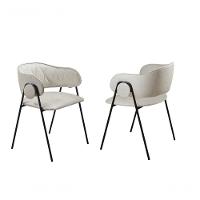 Conjunto De Jantar Siena Com 6 Cadeiras Base Roraima Bm Tubulares Off White/courissimo 133 - 2