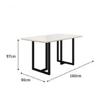 Conjunto Siena Com 4 Cadeiras E Base Goiás Bm Tubulares Off White/linho 306