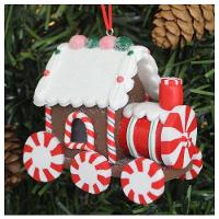 Kit 4 Enfeites Pendentes Para árvore De Natal Trem Iluminado 9cm - 3