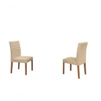 Conjunto Ibiza Com 4 Cadeiras E Base Goiás Bm Tubulares Cinamomo/linho 303 - 7