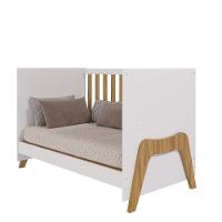 Berço Guti Retrô - Moveis Peroba Amendoa/branco - 3