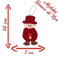 Kit Conjunto 30 Enfeites De Natal Pendente Para Arvore 9cm - 3