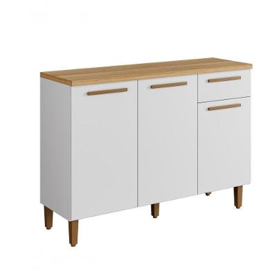 Balcão Imperial 3 Portas Arte Móveis Branco