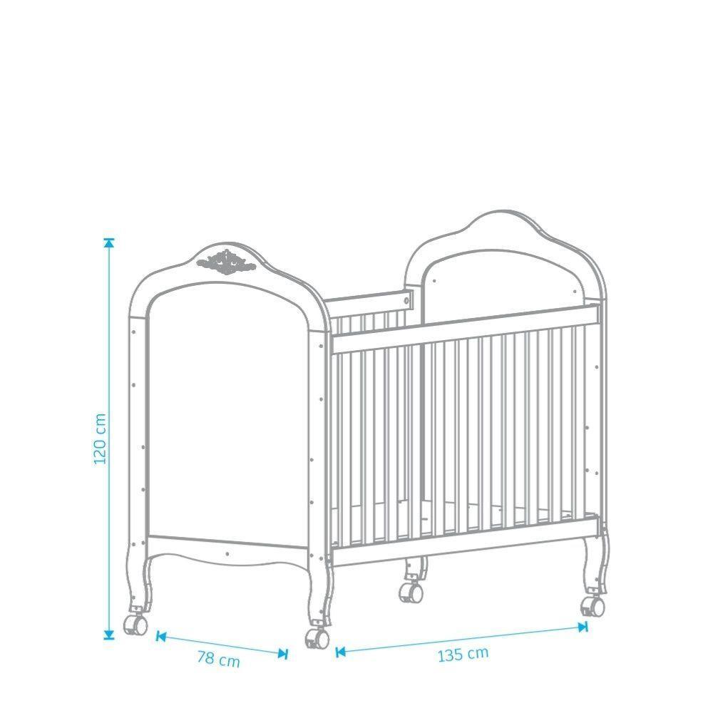 Berço Evolutivo Elô 4 Em 1 - Móveis Peroba Amendoa/branco - 4