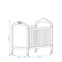 Berço Evolutivo Elô 4 Em 1 - Móveis Peroba Amendoa/branco