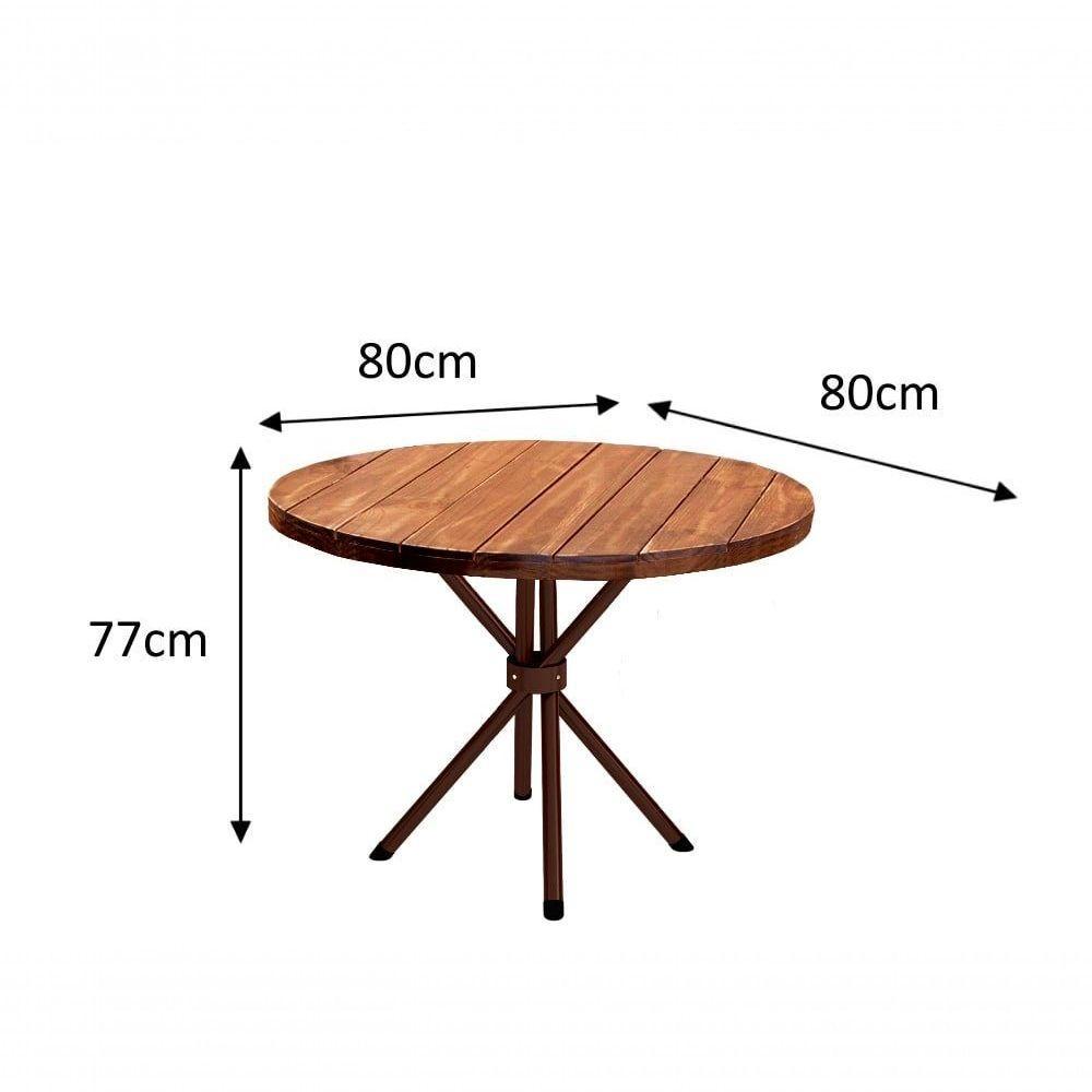 Conjunto França 04 Cadeiras Com Base Sergipe Bm Tubulares Pinus Conhaque/ratan Carvalho/courino C13 - 3