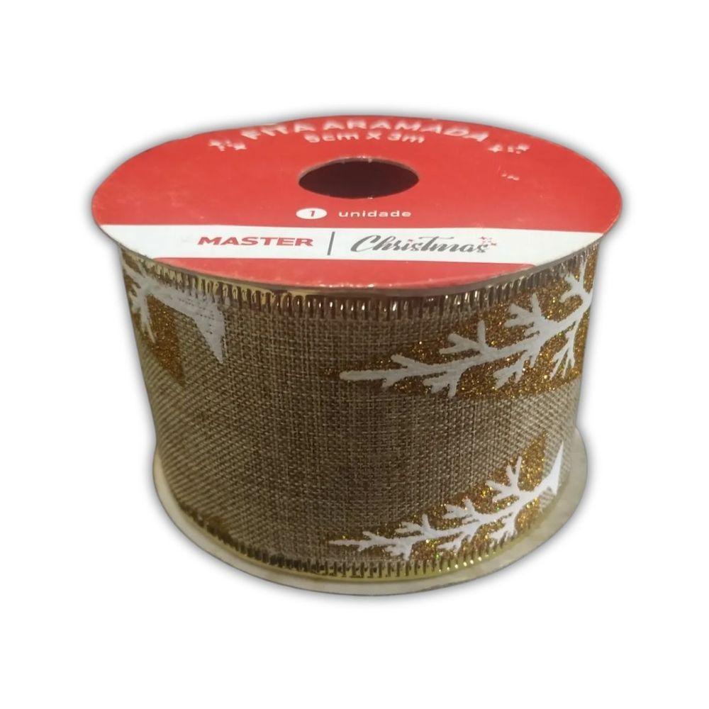 Fita Aramada De Natal árvore Natalina - 5cm X 3m - 1