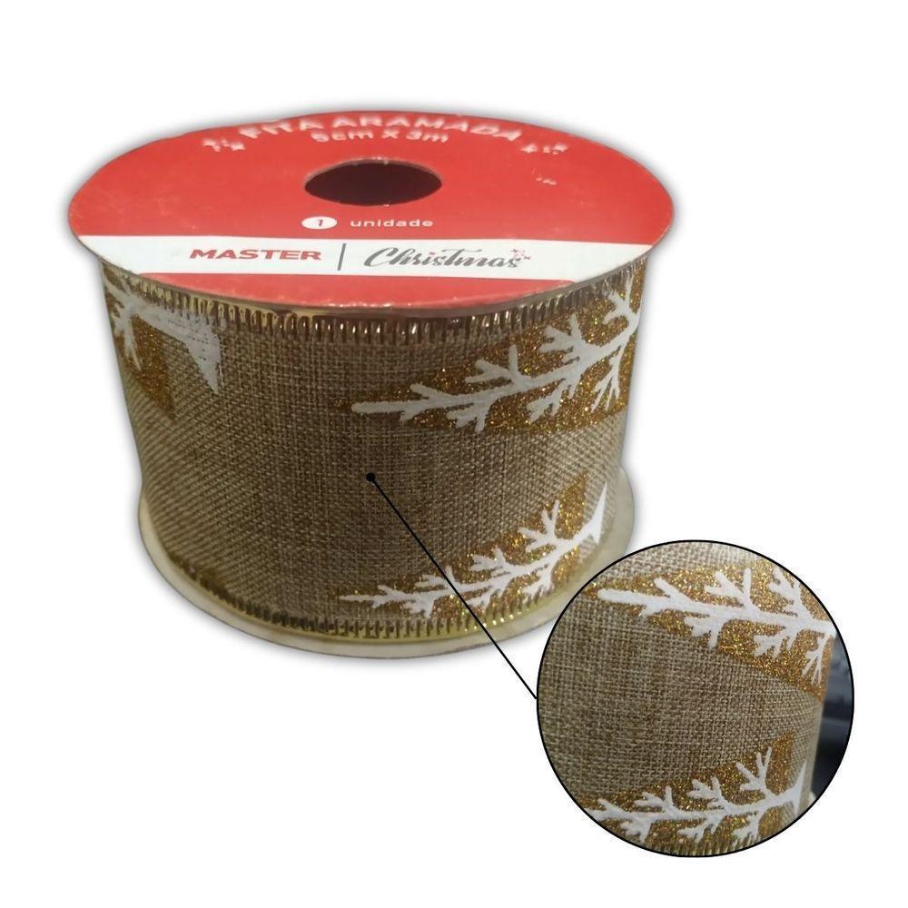 Fita Aramada De Natal árvore Natalina - 5cm X 3m - 2