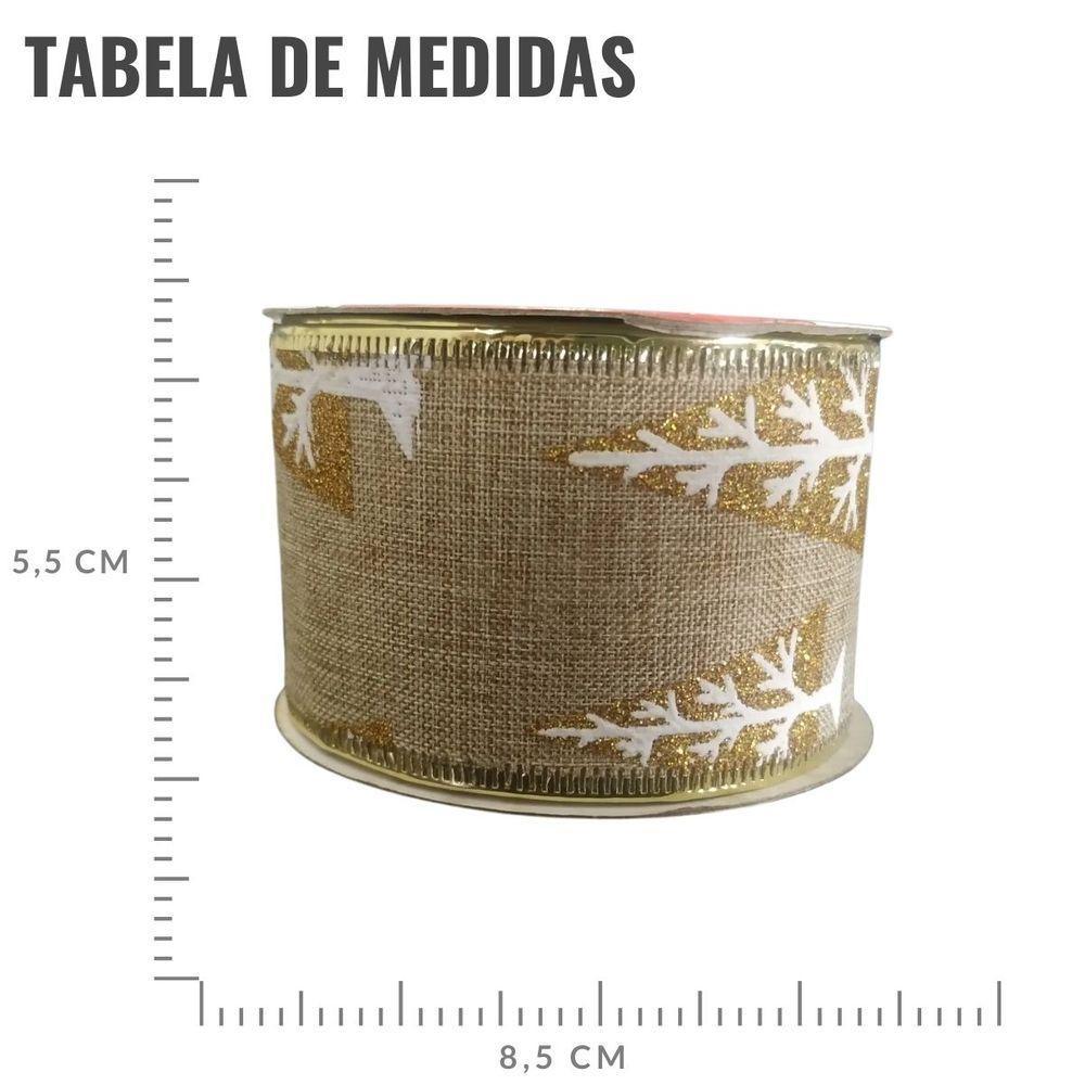 Fita Aramada De Natal árvore Natalina - 5cm X 3m - 4
