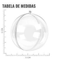 Bola De Natal Transparente 5cm - 9 Unidades - 4
