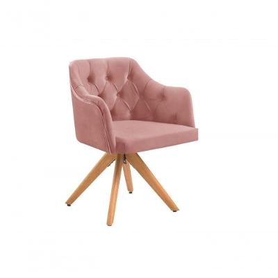Poltrona Decorativa 1 Lugar Zara Pe Madeira Unidecor Rosa