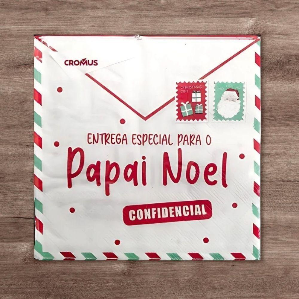 Guardanapo De Papel Estampado Carta Papai Noel De Natal - 20 Un - 3