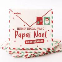 Guardanapo De Papel Estampado Carta Papai Noel De Natal - 20 Un - 1