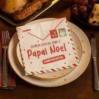 Guardanapo De Papel Estampado Carta Papai Noel De Natal - 20 Un - 2