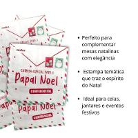 Guardanapo De Papel Estampado Carta Papai Noel De Natal - 20 Un
