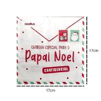 Guardanapo De Papel Estampado Carta Papai Noel De Natal - 20 Un - 5