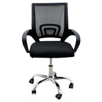 Cadeira De Escritório Confortavel Home Office Mesh Diretor Giratoria New Java - Preto